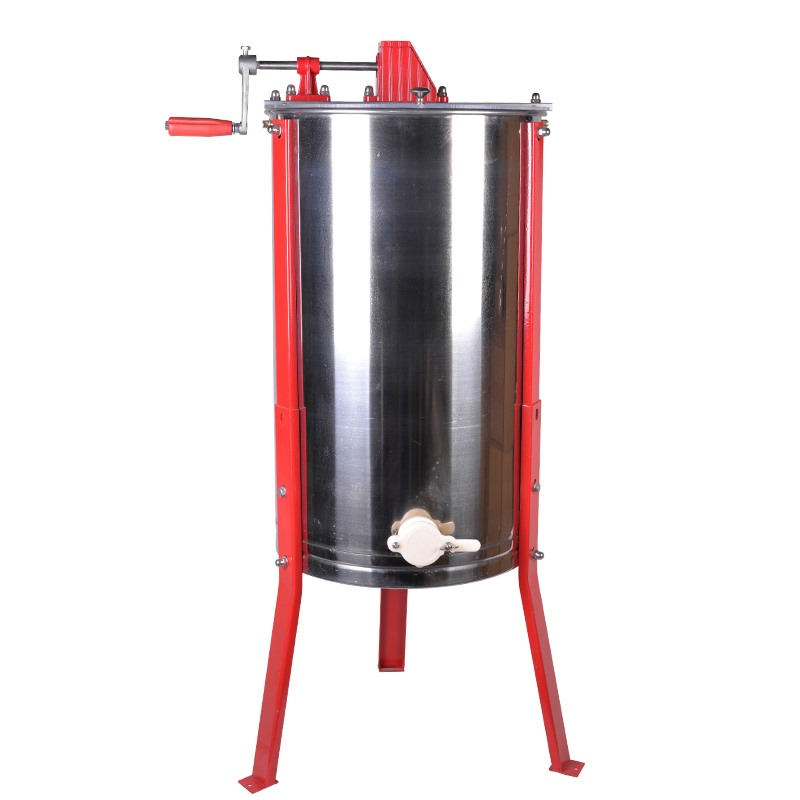 2 frames stainless steel manual honey extractor with legs