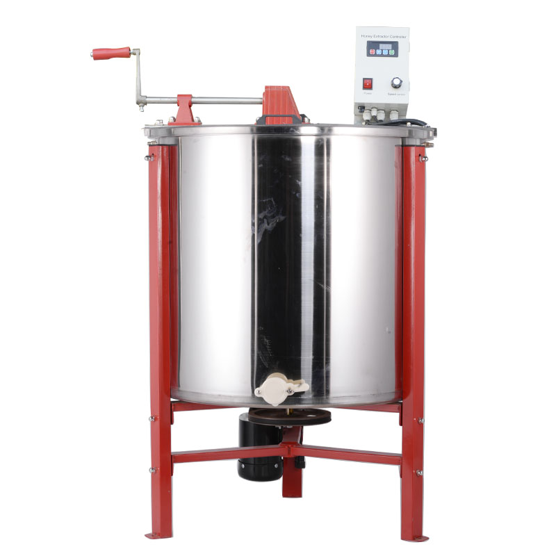 8 frames electric and manual honey extractor